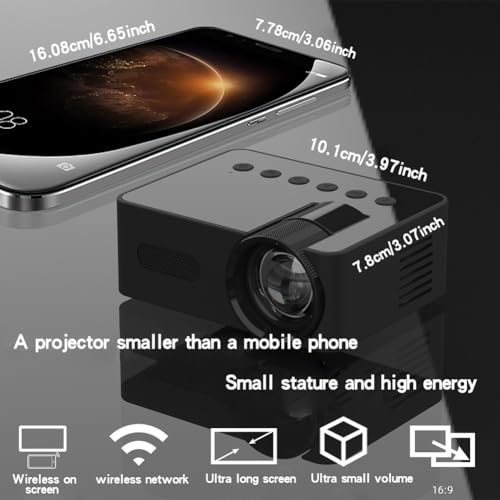 Projecteur multifonction YT100 et mini cinéma maison portable sans fil - 4