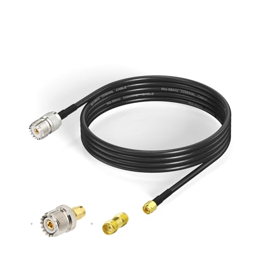 Cable coaxial SMA macho a UHF hembra SO-239 para corregir pérdidas en Ham Radio
