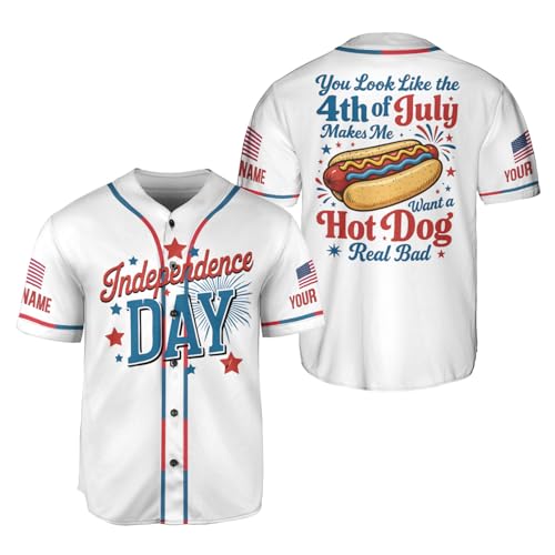 LigtHuy Personalized Baseball Jersey 4th of July T Shirts, Independence Day Shirts for Men, 4th of July Shirts for Men Funny (US, Alpha, Small, 5X-Large, Regular, Regular, Style 9)