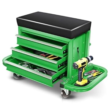 mechanics roller seat with drawers