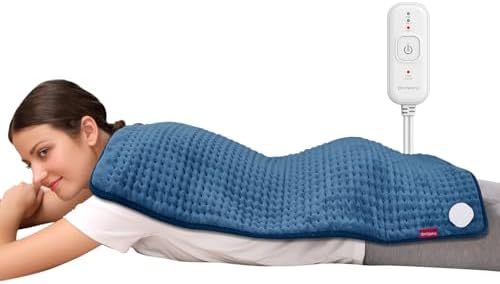 Comfytemp Heating Pad for Back Pain Relief, Extra Large Heating Pad XXL, Birthday Gifts for Women Mom Her Wife, 17