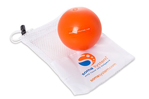 SOMA SYSTEM Inflatable Massage Ball Great for Self-Myofascial Release, Trigger Point Therapy and Yoga Tune Up. Free Exercises Guide.