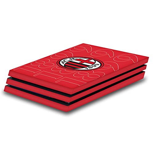 Autocollant AC Milan PS4 Pro skin en vinyle noir protecteur et anti-rayures