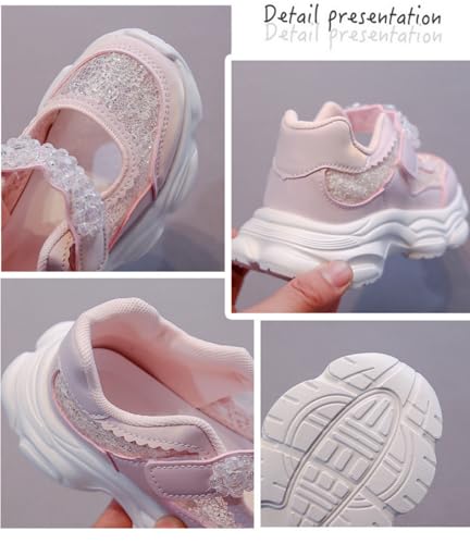 LLTMALL Girls' Summer Sports Sandals Sparkling Sequins with Non-Slip Sole for Beach Outdoor, Toddler Little Big Kids2