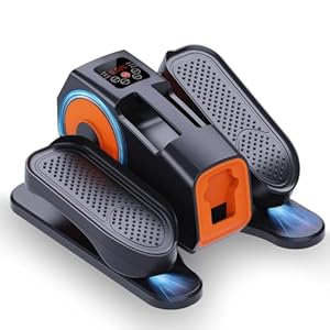 Under Desk Elliptical, Elliptical Leg Exerciser for Seniors, Home Portable Elliptical with Remote Control and 12 Adjustable Speeds, Electric Seated Pedal Exerciser