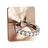 Cell Phone Ring Holder & Grip with Luxury Swarovski Crystal Stone Universal Kickstand Compatible...
