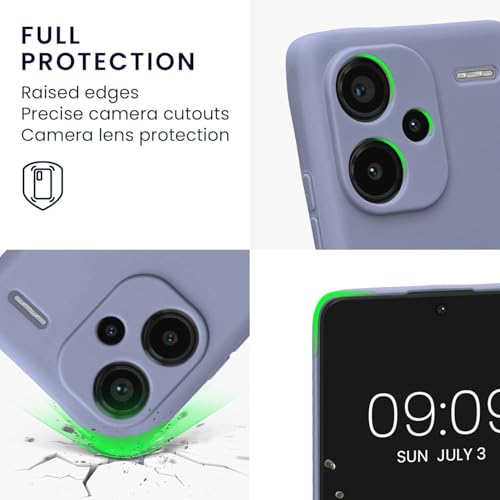 Image of DIZORO Compatible with Mi Redmi Note 13 Pro Plus 5G Back Cover with Upgraded Square Edges for Camera Protection Shockproof Flexible Matte Liquid Silicone Mobile Phone Case (lG)