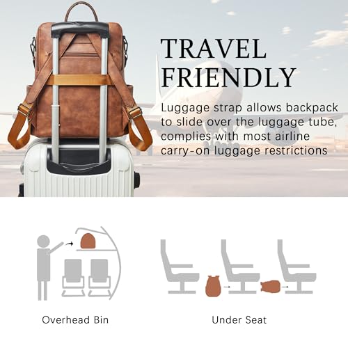 Shrrie Vegan Leather Laptop Backpack