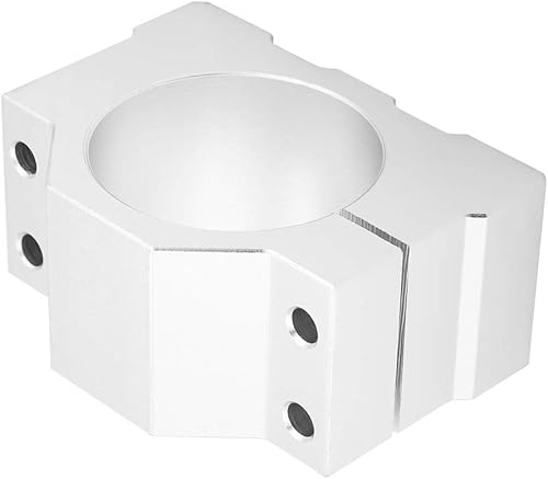 Miniatura 9 de Abrazadera de motor de husillo, 2.047 in de diámetro de aluminio de husillo de motor de husillo soporte de soporte de montaje con 4 tornillos para