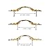 Fvstar 10 Pack Antique Dresser Handles,Kitchen Cabinet Pulls,Gold Drawer Pulls 2.5 inch Hole to Hole,Decorative Dresser Drawer Pulls Handles for Cabinet,Cupboard