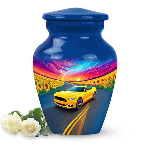 Image of Car Urn Unique Urn for Human Ashes 3 Inch | Keep Sake for Ashes Decorative Urns Miniature Urns for Adult Men & Women