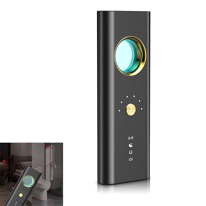 Xspring Hidden Camera Detectors, 6 Levels Sensitivity Anti Spy Detector, Portable Camera Detector, Hidden Device Gps Detector, Rf Wireless Signal Scanner for Hotels, Office and Home Travel