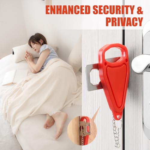 Portable Door Lock,Tragbares Türschloss Chain,Hotel Türsicherung,Hotel Schloss Sicherheit,Hotel Türschloss,Reiseschloss Tür,Hotelzimmer Sicherheit,Treise Ragbares Türschloss,Home Innen Security Schutz