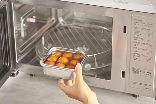 Image of Fridge to Oven Microwave Safe Stainless Steel Reusable Food Storage Containers with Leak-Proof and Airtight Lids (Square 450ml)