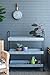 ZGHQHCDRH 35x12.5x40 Homestead 3-Tier Galvanized Zinc Iron Shelf Industrial Storage