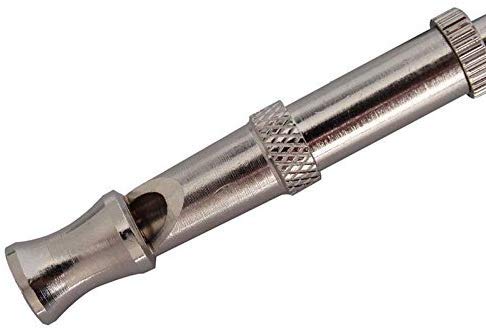 PSK PET MART Stainless Steel Dog Puppy Whistle Portable Ultrasonic Adjustable Sound Key Training 4