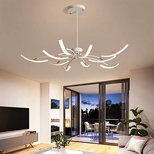 Lustre moderne or pour sublimer l'ambiance du salon