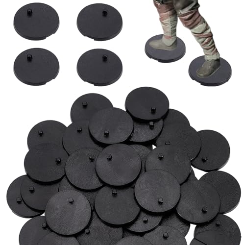 FINGERINSPIRE 50 schwarze Kunststoff-Ständer, 31,5 mm, Modellständer, Ständer...