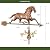 Good Directions 580PA Racing Horse with Arrow Weathervane, Polished Copper Extra Large