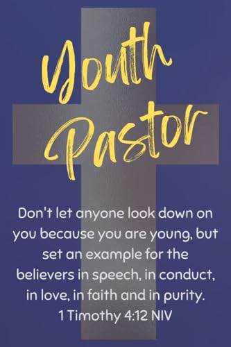 Youth Pastor Cross Journal: Blank Lined Book for Youth Pastor