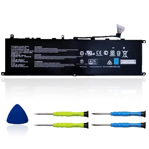99.99Wh BTY-M6M Laptop Battery Replacement for MSI GS66 Stealth 10SE 10SF 11UE 11UH GE66 Raider 10UG 11UG GE76 for Raider 11UE 11UG GE76 for Dragon Tiamat 11UH WS66 10TM 11UMT 11UKT for Creator 15