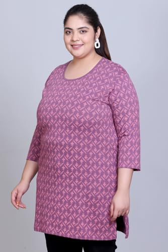 Image of RYSH Women's Plus Size Printed Longline Tops | Printed longline tops in multiple colours and plus sizes