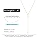 Dainty Gold Necklaces for Women, 14K Gold Plated Lariat Long Pearl Necklace Simple Gold Y-Shaped Necklace for Women Trendy Thin Minimalist Drop Chain Necklace for Women Fashion Waterproof Jewelry Gift