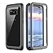 Pakoyi Samsung Galaxy S8 Plus Case, Full Body Bumper Case Built-in Screen Protector Slim Clear Shock-Absorbing Dustproof Lightweight Cover Case for Samsung Galaxy S8 Plus (Grey/Clear)