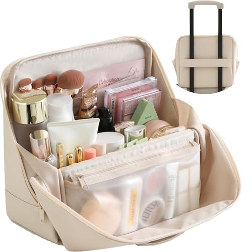 Trousse de maquillage de voyage XL pour rangement cosmétique vertical
