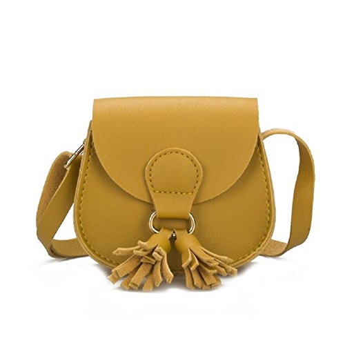 JUMISEE Kids Girls Toddler Mini Shoulder Purse Crossbody Bag with Tassel