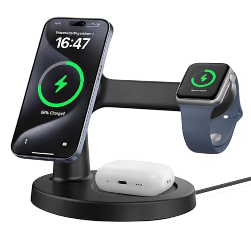 Station de charge 3 en 1 induction pour iPhone 16 et AirPods