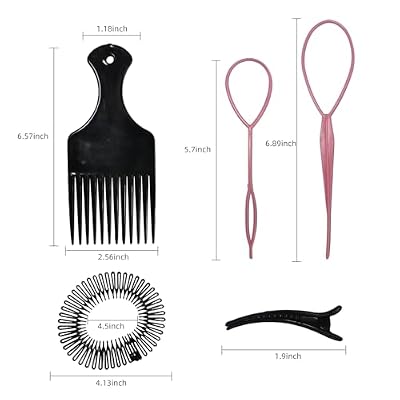1st Choice 12 Pieces Hair Styling Comb Set Professional Styling Comb Set