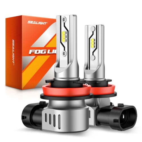 Image of SEALIGHT H11 /H8 /H16 LED Fog Light Bulbs, 12000LM 6500K -2 Pack, for Toyota