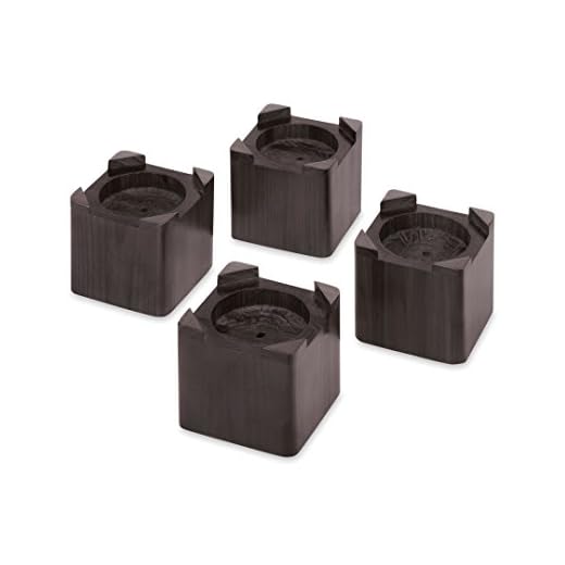 Whitmor Wood Espresso-Set of 4 Bed Riser