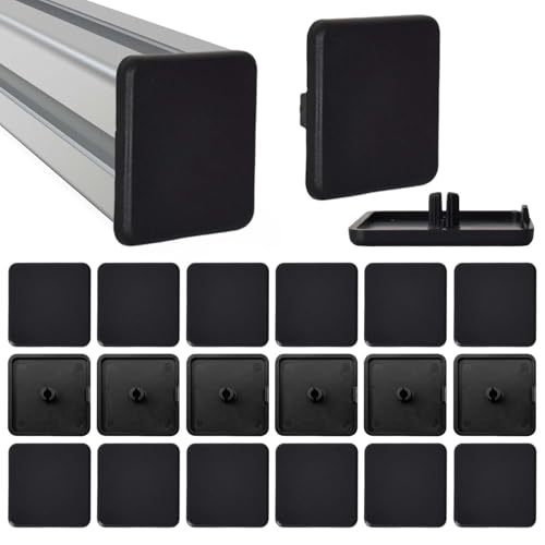 End Cap Alu Profile, 40x40mm, Aluminium Profile Plastic Protective Caps - Aluminium Profile Accessories Square Tube End 