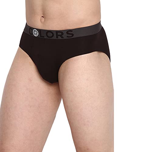 Image of Rupa Colors Modern Solid Brief for Men, Cotton Blend, Outer Elastic, Regular Fit, Pack of 1