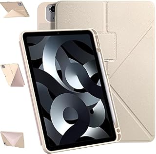 DONGZHU Case for iPad 5th & Air 4th Generation 10.9 inch (2022/2020) & iPad Pro 11 inch 2022/2021/2020/2018 Release, Multi-Angle Protective Cover, Soft TPU Back Cover with Pencil Holder (Rose Gold)