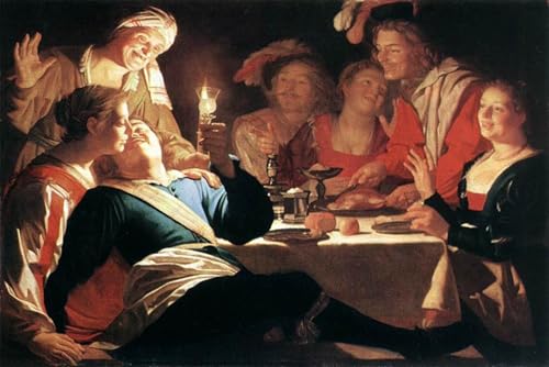 Affiche Toile Le Fils Prodigue Gerrit Van Honthorst - Portrait Art Mural Premium 60x90cm