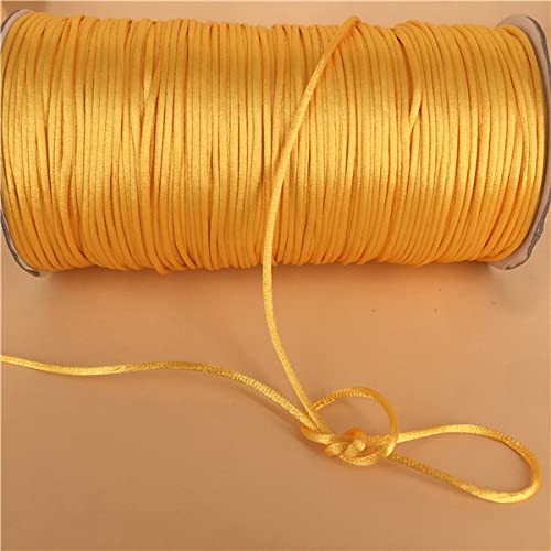 Corda In Nylon Satinato Da 2 Mm, Cordino In Nylon A Coda Di Topo, Per Bordare Gioielli, Realizzare Una Bobina Da 250 Iarde