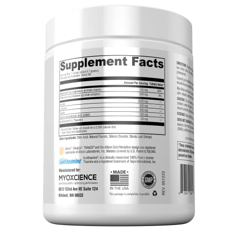 Myoxcience Myo Relax & Calm | Myo-Inositol, L-Theanine, Taurine, Magnesium & Gaba | Supports Sleep, Relaxed Mind & Hormone Support (Berry) #TOP2