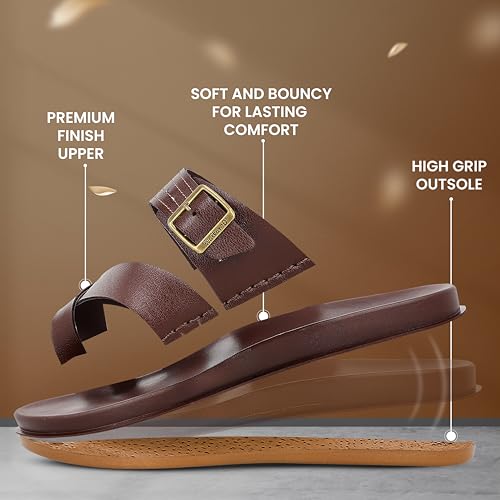 Image of WALKAROO Comfort Sandal For Men's|CloudStep Dual-Density PU Sole - Ultimate Comfort|Stylish Casual Wear|WE1353