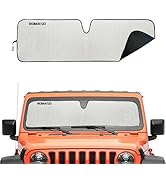 Windshield Sun Shade for Jeep,Windshield Sunshade for Wrangler TJ JK JL1997-2024,Sun Shade Windsh...