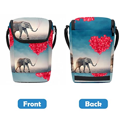 Bolsa de almuerzo de elefante gris para la oficina, lonchera reutilizable portátil 5