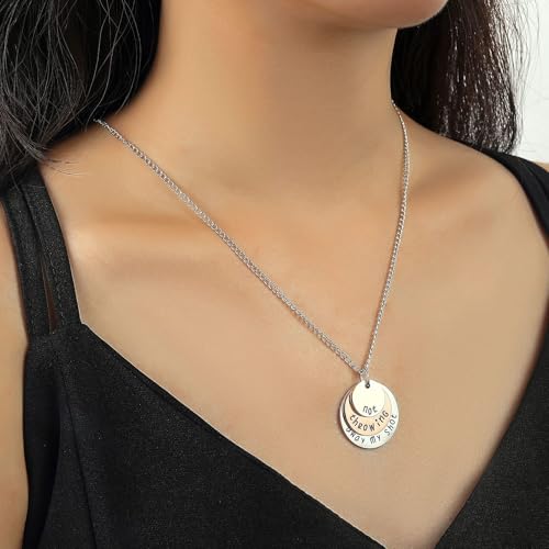 Image of HANRESHE Gift Necklace Not Throwing Away My Shot Necklace Rise Up Tri-Layer Broadway Musical Pendants Jewelry Gift