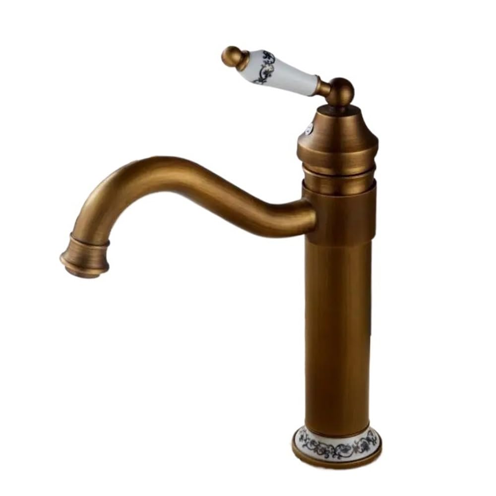 Robinet de lavabo noir et blanc en céramique pour stopper les fuites