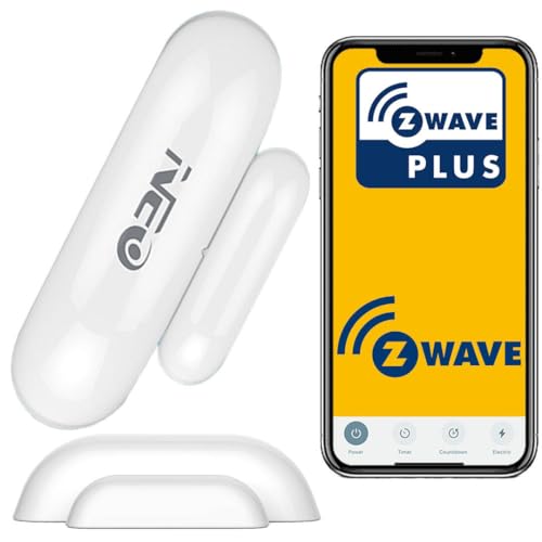 Sone Smart One Z-Wave 800 Tür-/Fensterkontakt Sensor – Kompatibel mit Z-Wave – Alarm, Szenen, Historie – 868 MHz – CR2 – Mini – Klebemontage ohne Bohren - Weiß