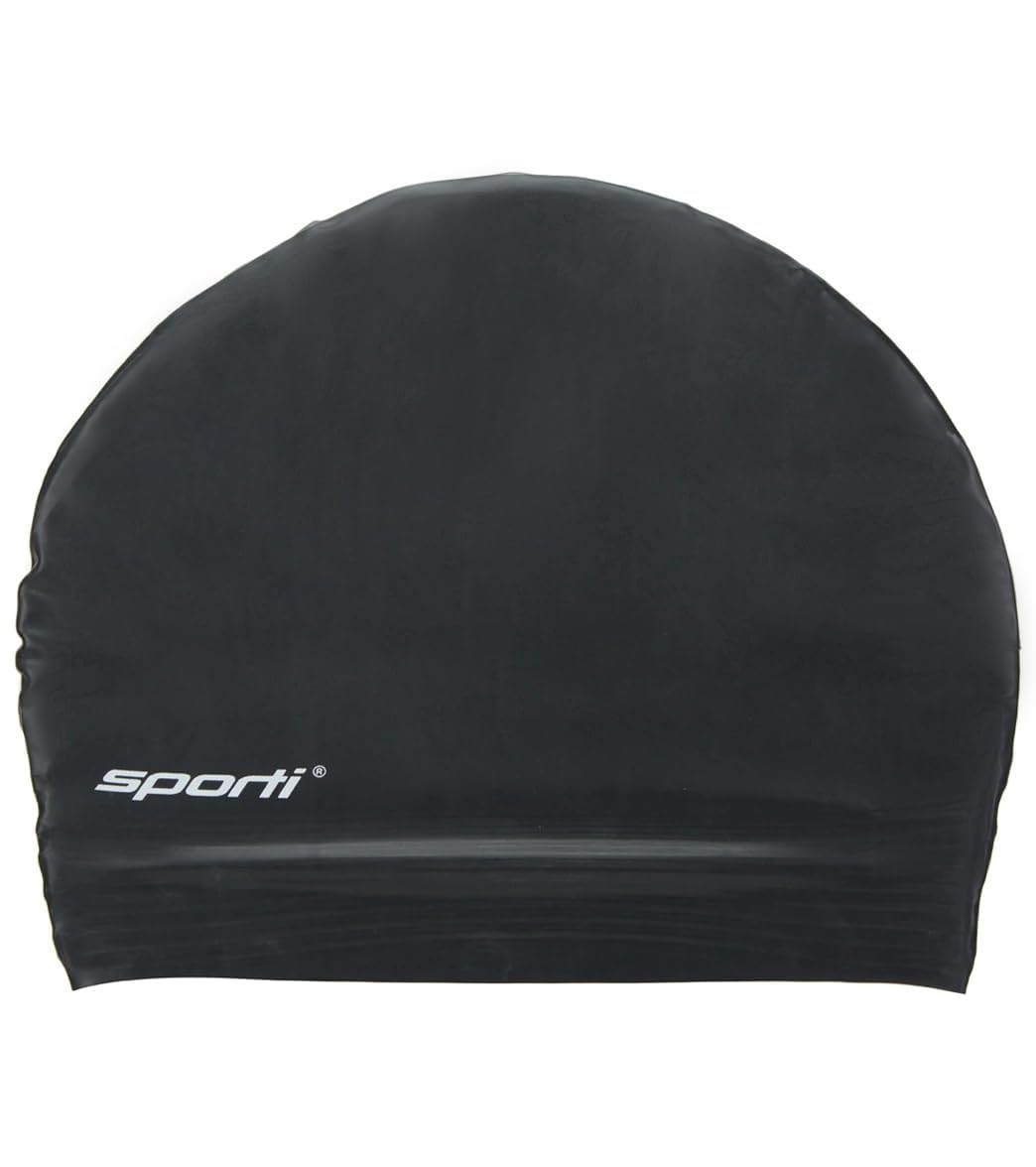 Sporti Siltex Swim Cap - Black