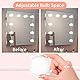 OUSFOT Led Spiegelleuchte Spiegellampe Hollywood Stil Schminklicht für Spiegel mit Schalter Make Up Licht 10 Dimmbar Verstellbare Länge Kaltweiß Verpackung MEHRWEG (Warmweiß)
