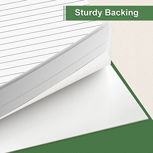 Muiang 8 Pack Legal Note Pads 5 X 8 Inch Small Writing Pads College Ruled Notepad, White Legal Pads For Work Or School, 30 Sheets/Pad, Perforated Recycled Note Paper For Note-Taking, Grocery List #TOP4