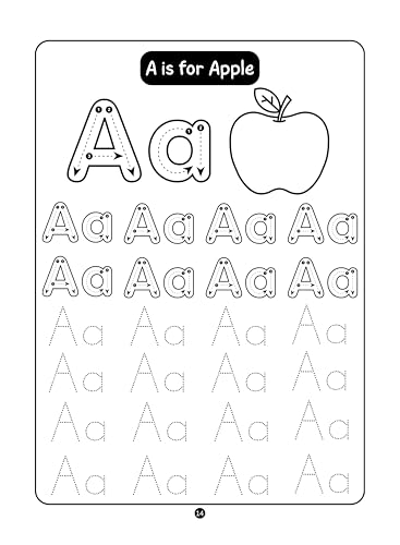 Image of Capital & Small Letters - Writing Practice Book for Kids - Step by Step Tracing and Writing Workbook for 3 to 5 Years Old | Pencil Control, Tracing ... Writing Activity Book for Bright Young Kids
